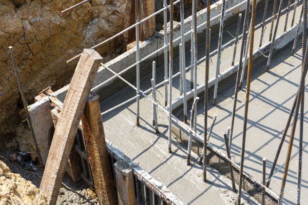 Concrete Footing Pouring in Turlock