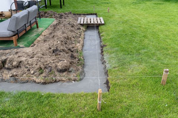 Cement Footer Installation in Turlock